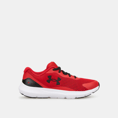 Under Armour Kids' Surge 3 Running Shoe Red Under Armour Kids' Surge 3 Running Shoe Red