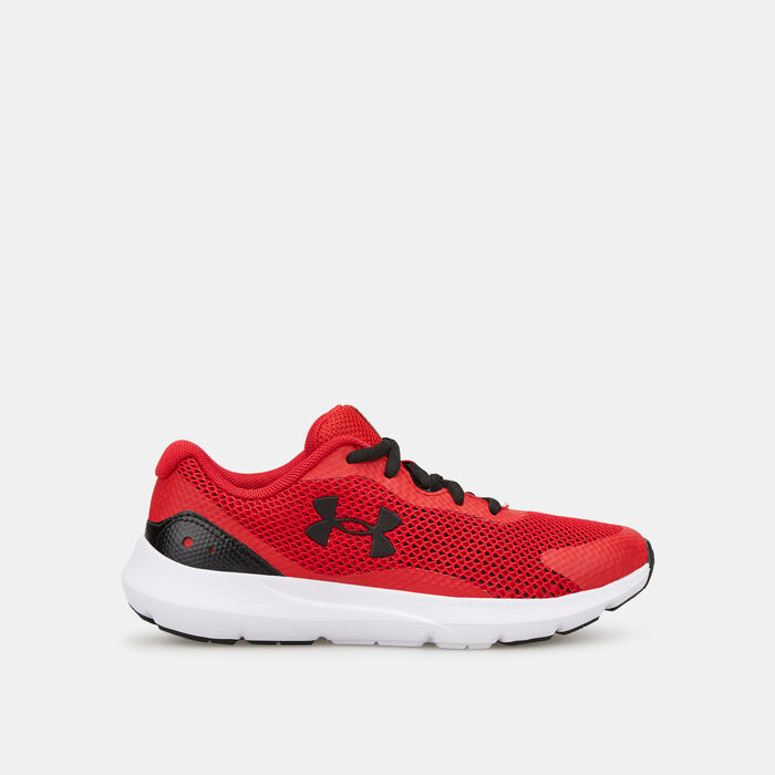 Under Armour Kids' Surge 3 Running Shoe Red Under Armour Kids' Surge 3 Running Shoe Red image number 0