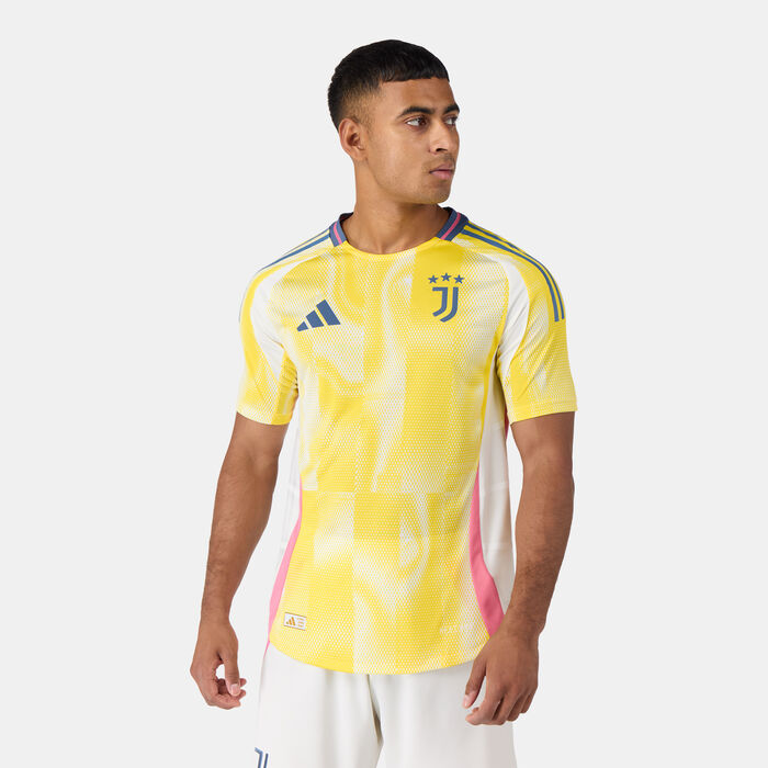 adidas Men's Juventus 24/25 Away Authentic Football Jersey yellow adidas Men's Juventus 24/25 Away Authentic Football Jersey yellow image number 0
