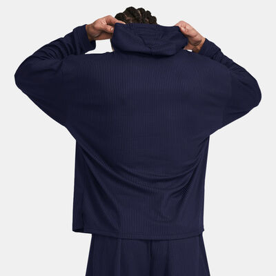 Under Armour Men's Rival Waffle Hoodie Blue