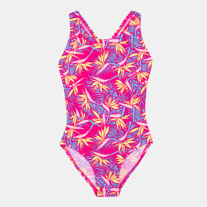 Speedo Kids' JunglePetal Splashback Swimsuit Multi Speedo Kids' JunglePetal Splashback Swimsuit Multi image number 0