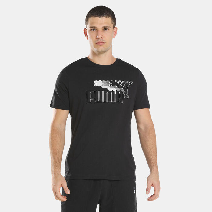 PUMA Men's No. 1 Logo Graphic T-Shirt Black PUMA Men's No. 1 Logo Graphic T-Shirt Black image number 0