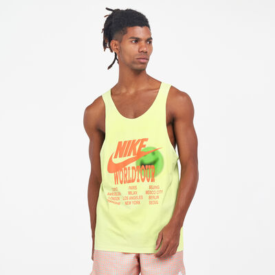 Nike Men's Sportswear World Tour Tank Top Green Nike Men's Sportswear World Tour Tank Top Green