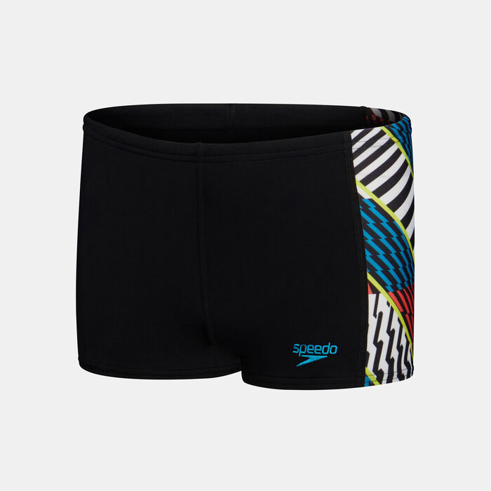 Speedo Kids' Digital Panel Swimming Shorts Black image number 0