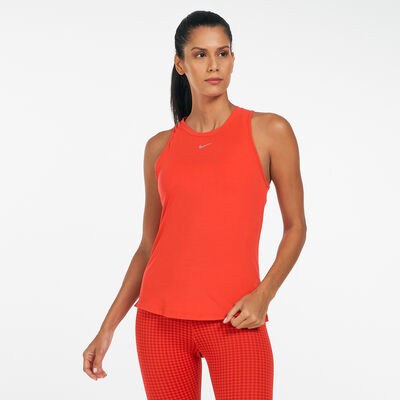 Nike Women's Dri-FIT One Luxe Tank Top Red