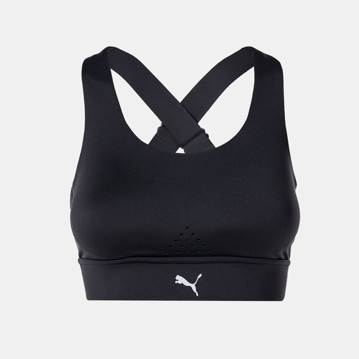 PUMA Women's PWRbreathe Running Sports Bra Black image number 0