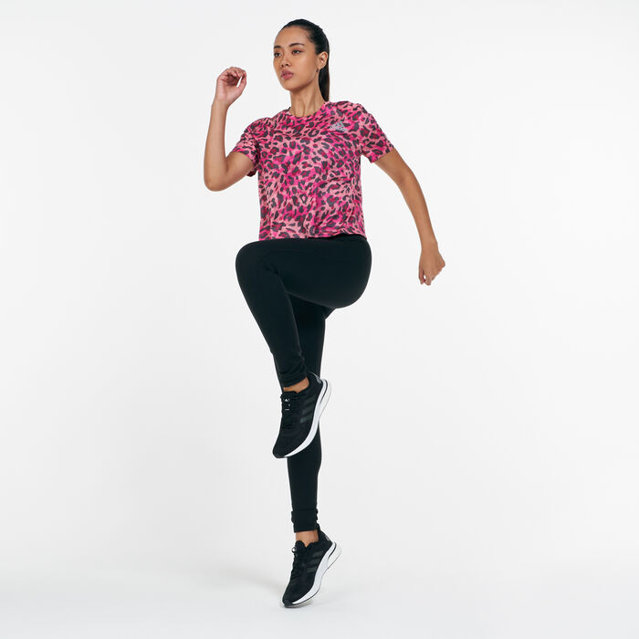 adidas Women's Fast Primeblue Graphic T-Shirt Pink adidas Women's Fast Primeblue Graphic T-Shirt Pink image number 2