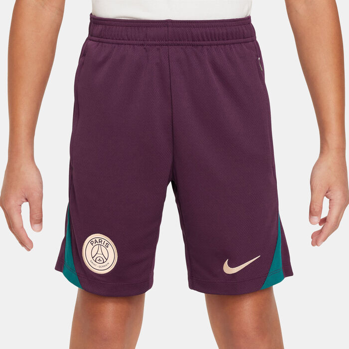 Jordan Kids' Paris Saint-Germain Strike Dri-FIT Knit Football Shorts Pink Jordan Kids' Paris Saint-Germain Strike Dri-FIT Knit Football Shorts Pink image number 0