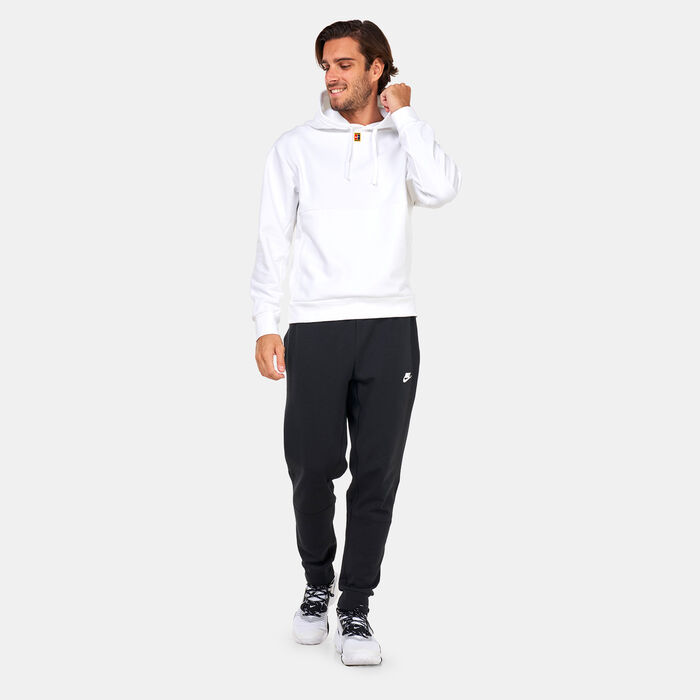 Nike Men's Fleece Tennis Hoodie White Nike Men's Fleece Tennis Hoodie White image number 2