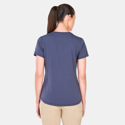 Columbia Women's Sun Trek Graphic T-Shirt Blue