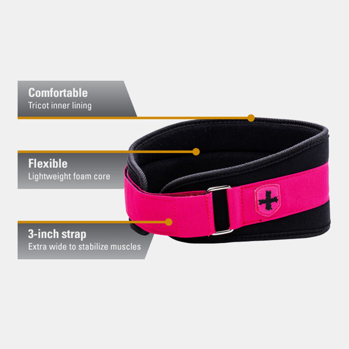 Harbinger Women's Foam Core Belt (5 inches) Pink Harbinger Women's Foam Core Belt (5 inches) Pink image number 2