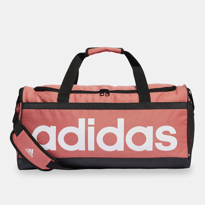 adidas Men's Essentials Linear Duffel Bag (Medium) Multi adidas Men's Essentials Linear Duffel Bag (Medium) Multi image number 0