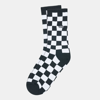Vans Kids' Checkerboard Crew Socks (Younger Kids) Black Vans Kids' Checkerboard Crew Socks (Younger Kids) Black