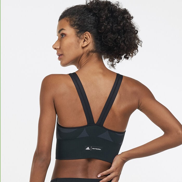 adidas Women's Marimekko Long-Line Sports Bra Black image number 1