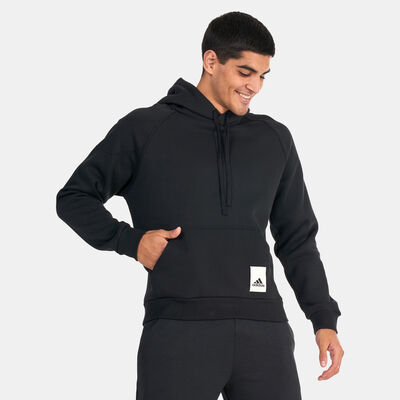 adidas Men's Lounge Fleece Hoodie Black adidas Men's Lounge Fleece Hoodie Black