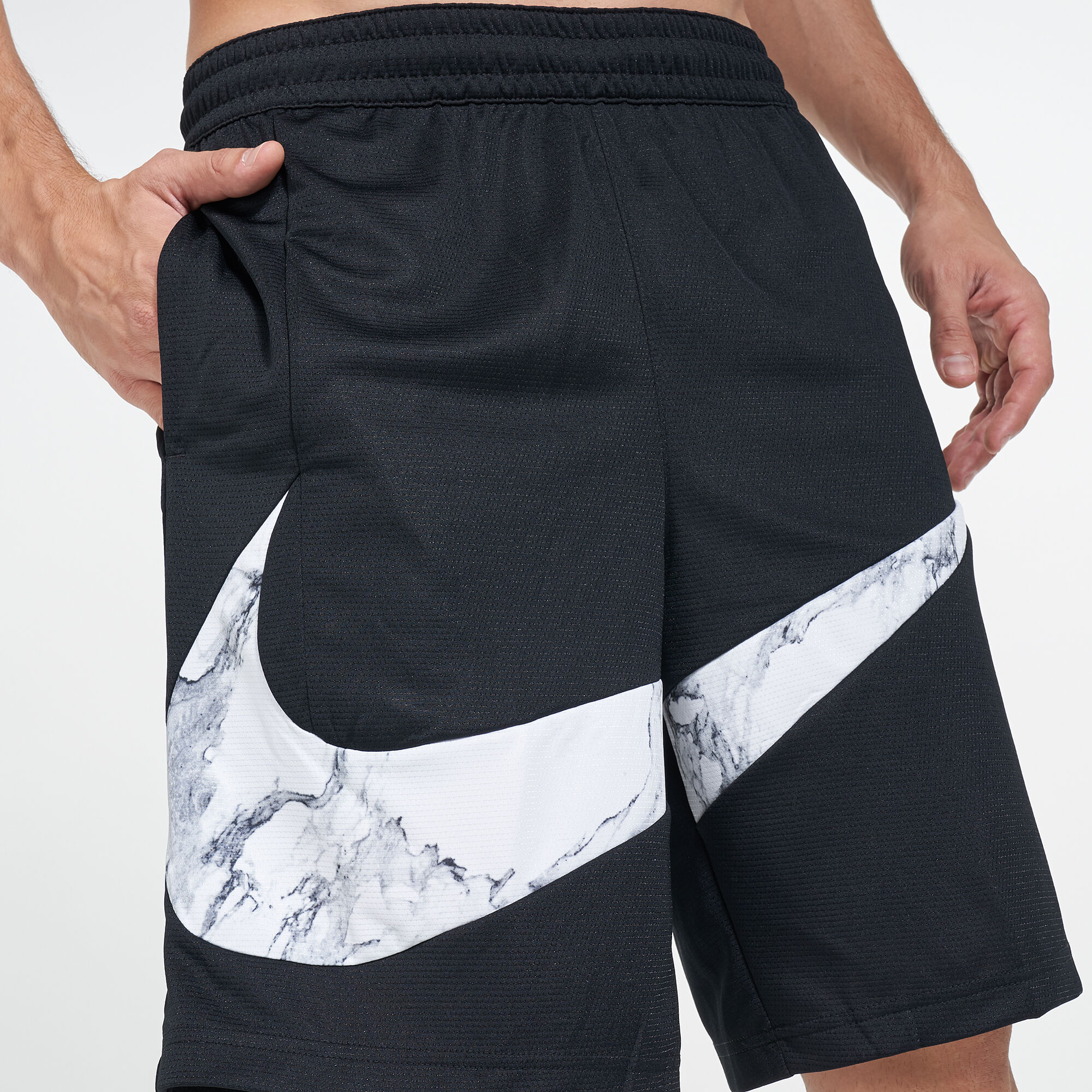 Men s Dri FIT Hybrid Marble Shorts Black Nike in Qatar SSS