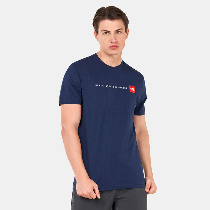 The North Face Men's Never Stop Exploring T-Shirt Blue The North Face Men's Never Stop Exploring T-Shirt Blue image number 0