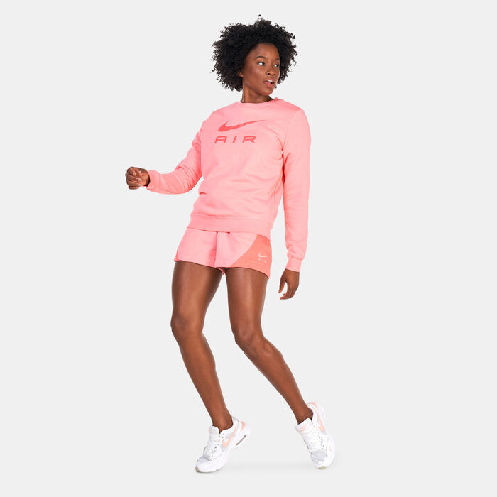 Nike Women's Fleece Shorts Pink Nike Women's Fleece Shorts Pink image number 2