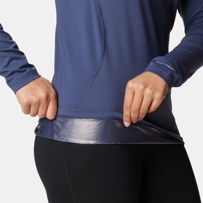 Columbia Women's Midweight Stretch Baselayer Long Sleeve Top Blue Columbia Women's Midweight Stretch Baselayer Long Sleeve Top Blue image number 2