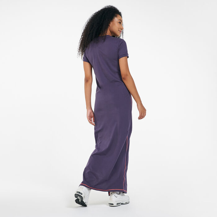 Nike Women's Sportswear Icon Clash Maxi Dress Purple Nike Women's Sportswear Icon Clash Maxi Dress Purple image number 1