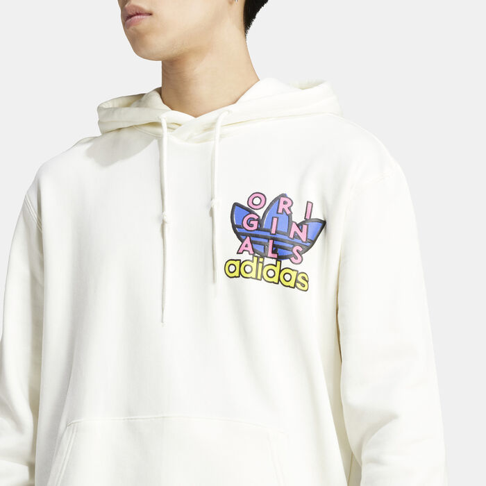 adidas Originals Men's Trefoil Hoodie White image number 3