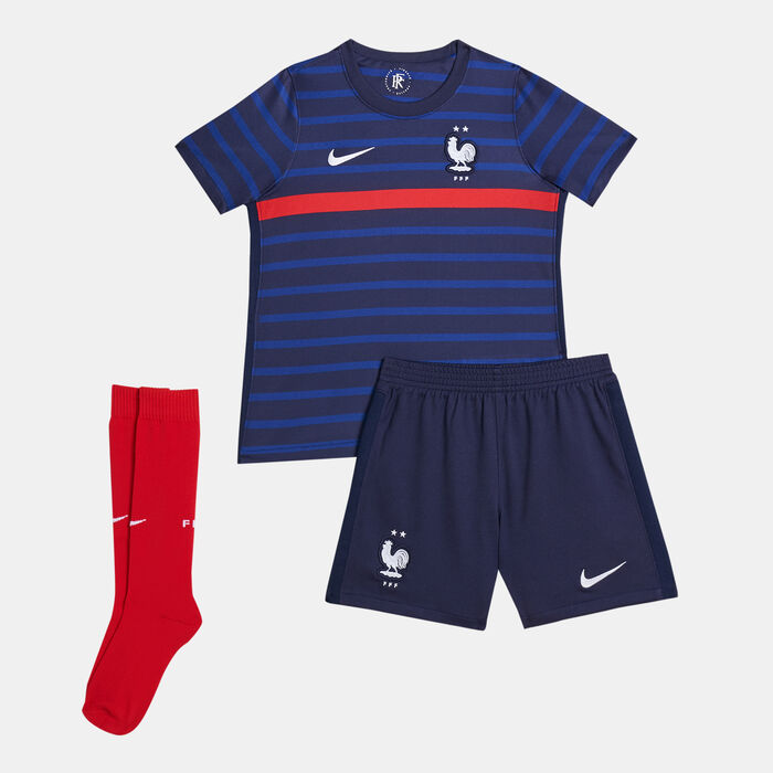 Nike Kids' France 2020 Home Football Kit (Younger Kids) Black Nike Kids' France 2020 Home Football Kit (Younger Kids) Black image number 0
