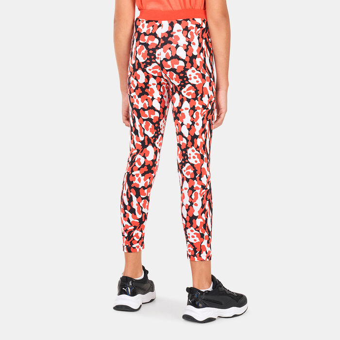 PUMA Kids' Alpha Allover Print Leggings (Older Kids) Pink PUMA Kids' Alpha Allover Print Leggings (Older Kids) Pink image number 1