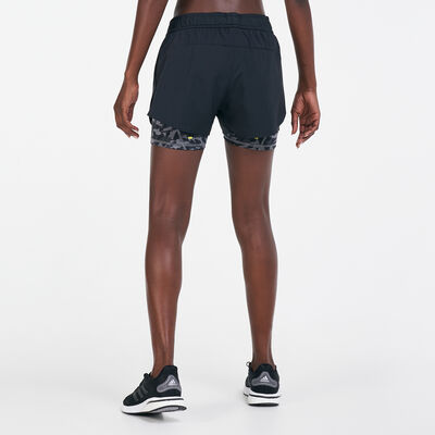 adidas Women's Fast Two-in-One Shorts Black
