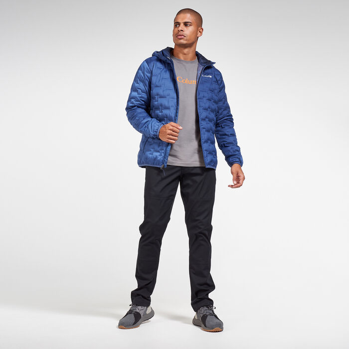 Columbia Men's Delta Ridge™ Down Hooded Jacket Blue Columbia Men's Delta Ridge™ Down Hooded Jacket Blue image number 2