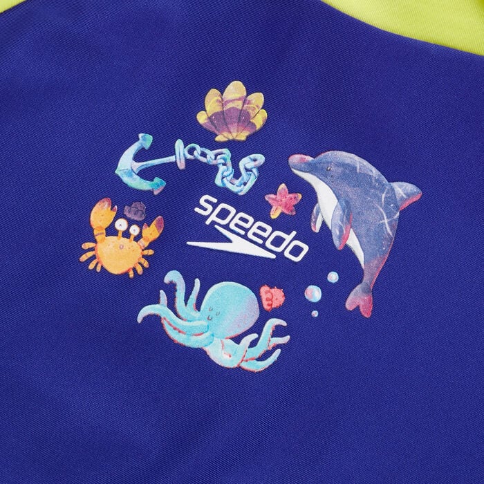 Speedo Kids' Digital Long Sleeve Swimming Rashguard Blue Speedo Kids' Digital Long Sleeve Swimming Rashguard Blue image number 3