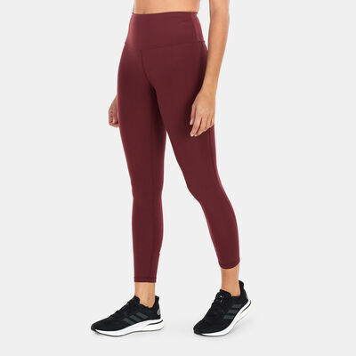 adidas Women's Yoga Essentials High-Waisted Leggings Maroon