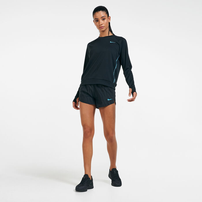 Nike Women's Icon Clash Running T-Shirt Black Nike Women's Icon Clash Running T-Shirt Black image number 2