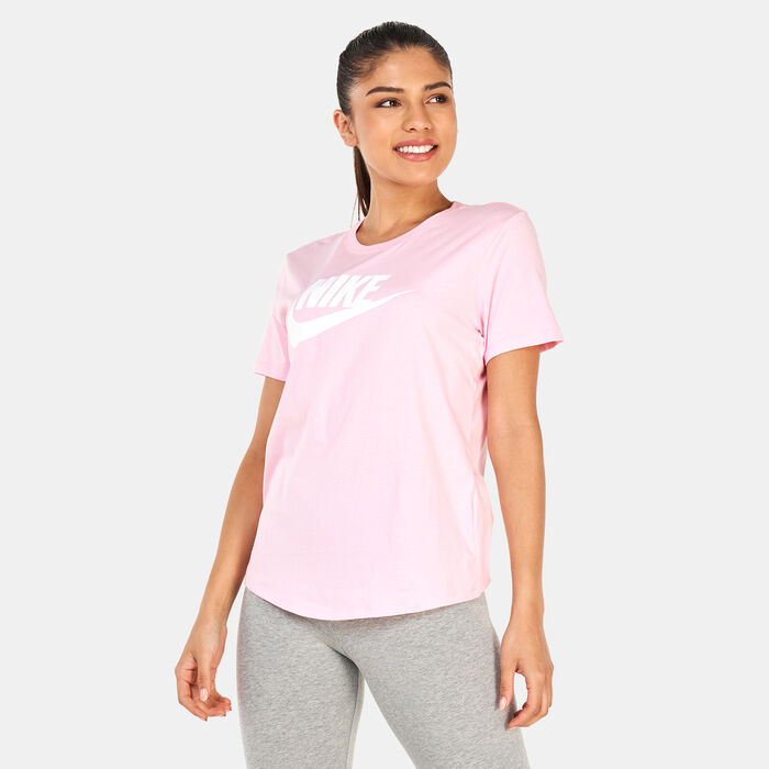 Nike Women's Sportswear Essentials Logo T-Shirt Pink Nike Women's Sportswear Essentials Logo T-Shirt Pink image number 0