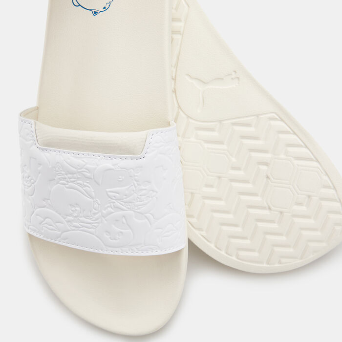 PUMA Men's x FINAL FANTASY XIV Leadcat 2.0 Slides White PUMA Men's x FINAL FANTASY XIV Leadcat 2.0 Slides White image number 2