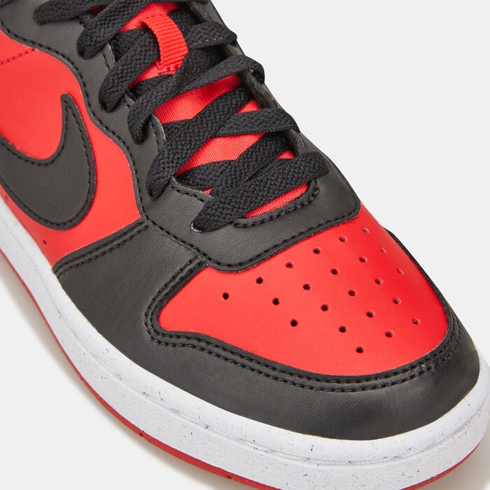 Nike Kids' Court Borough Low Recraft Shoes Red Nike Kids' Court Borough Low Recraft Shoes Red image number 5