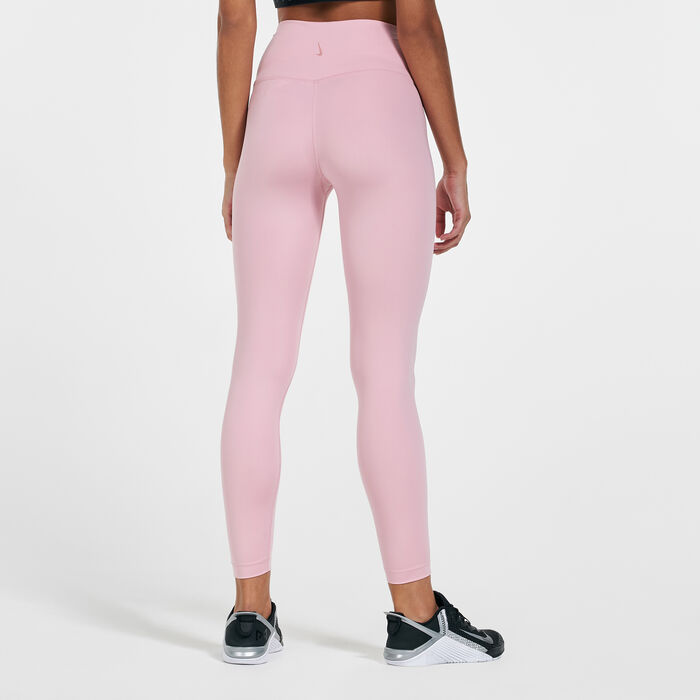 Nike Women's 7/8 Yoga Leggings Pink image number 1
