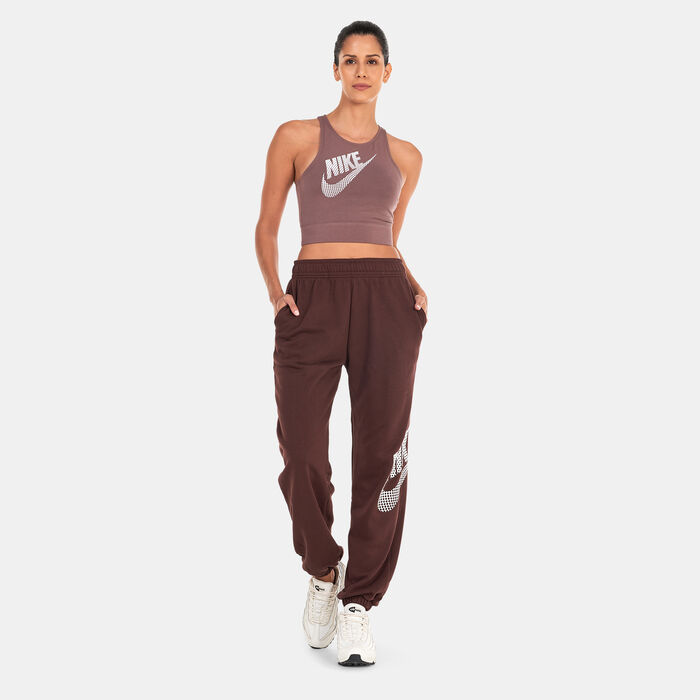 Nike Women's Sportswear Dance Cropped Tank Top Brown Nike Women's Sportswear Dance Cropped Tank Top Brown image number 2