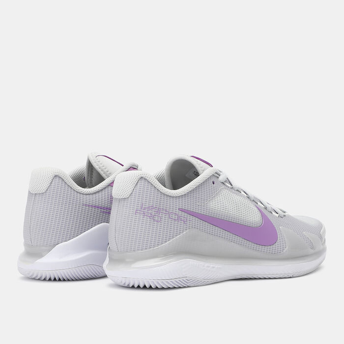 Nike Women's Court Air Zoom Vapor Pro Shoe Grey image number 2