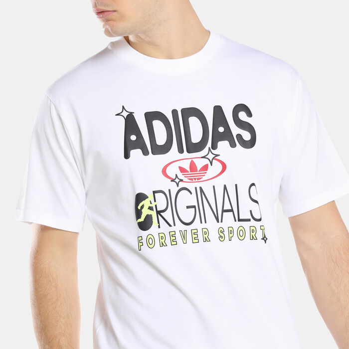 adidas Originals Men's Originals Forever Sport T-Shirt White adidas Originals Men's Originals Forever Sport T-Shirt White image number 3