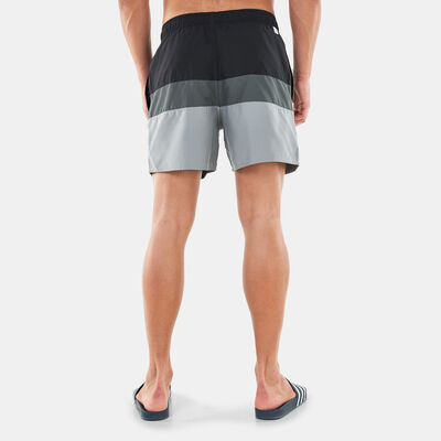 adidas Men's Short-Length Colourblock Swimming Shorts Black