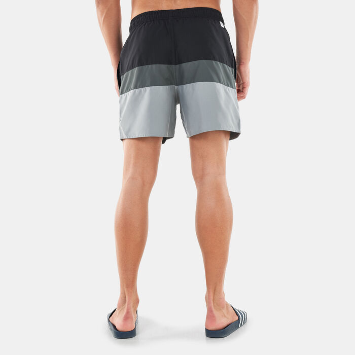 adidas Men's Short-Length Colourblock Swimming Shorts Black adidas Men's Short-Length Colourblock Swimming Shorts Black image number 1