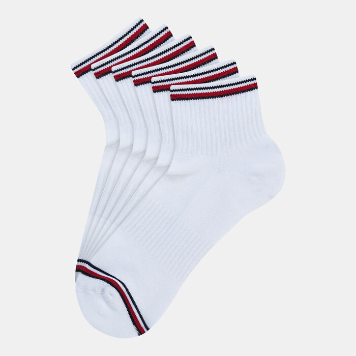 Sun and Sand Sports Men's Cotton Crew Socks White image number 1
