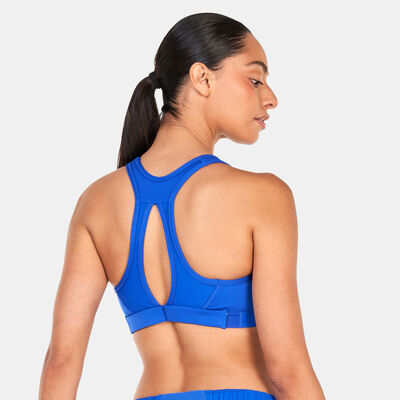 Nike Women's Swoosh High Support Non-Padded Sports Bra Blue