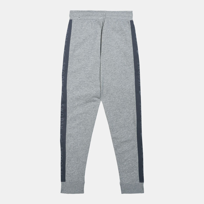 Nike Kids' Sportswear Swoosh Fleece Sweatpants (Older Kids) Grey Nike Kids' Sportswear Swoosh Fleece Sweatpants (Older Kids) Grey image number 1