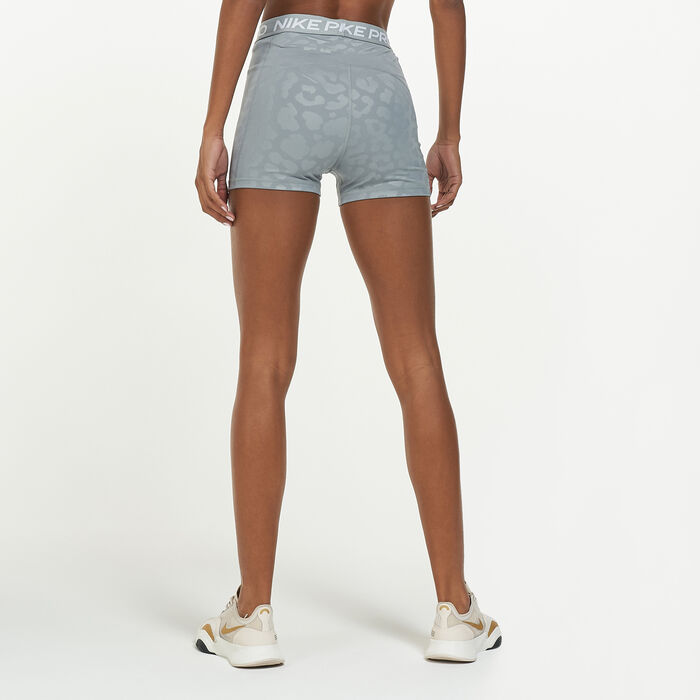 Nike Women's Pro Dri-FIT High-Rise Shorts Grey Nike Women's Pro Dri-FIT High-Rise Shorts Grey image number 1