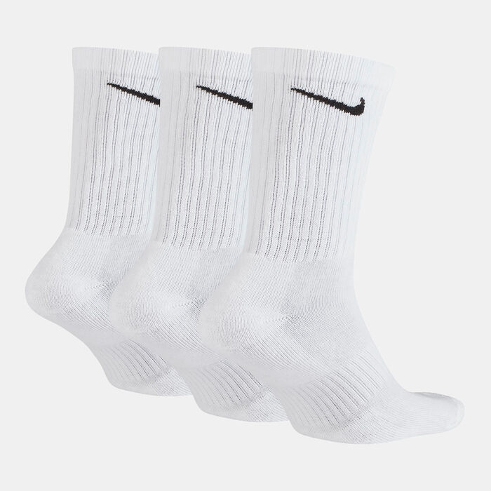 Nike Everyday Cushion Crew Socks (3 Pack) White Nike Everyday Cushion Crew Socks (3 Pack) White image number 1