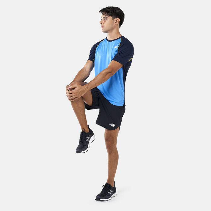 New Balance Men's R.W.T. Tech T-Shirt Blue image number 2