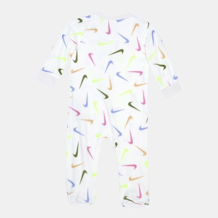 Nike Kids' Microfleece Footed Coverall (Baby and Toddler) Blue image number 1