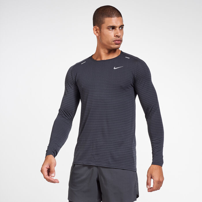Nike Men's TechKnit Ultra Long Sleeves T-Shirt Multi Nike Men's TechKnit Ultra Long Sleeves T-Shirt Multi image number 0