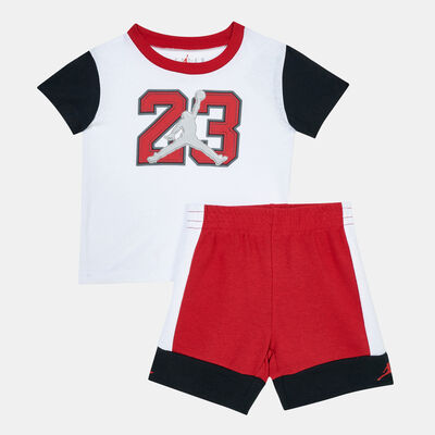 Jordan Kids' Box Out Shorts & Tee Set Red Jordan Kids' Box Out Shorts & Tee Set Red